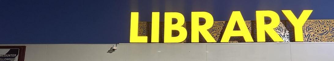 North Branch Garland Library sign